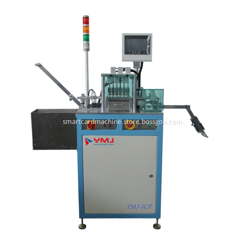 Smart Card Chip Detection and IC Punching Machine